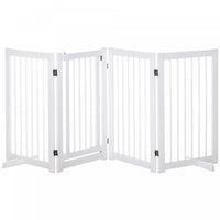 Pawhut Barriere Autoportante Pour Chien, 4 Panneaux De 36