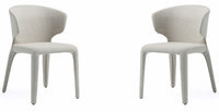 Ensemble 2 chaises de salle à manger Conrad de Manhattan Comfort en similicuir - blé