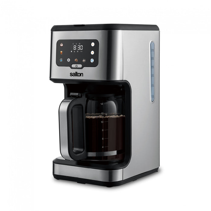 Cafetiere numerique Salton en acier inoxydable – 14 tasses
