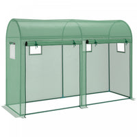 Outsunny Serre De Jardin Exterieure 9,8' X 3,3' X 6,6', Serre De Culture De Plantes A Cadre En Acier