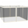 Outsunny Moustiquaire De Remplacement Pour Tonnelle, 10' X 12', Blanc