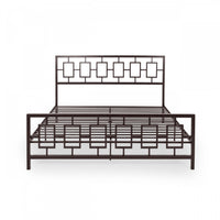 Henry Cadre De Lit En Metal Avec Tete De Lit Vintage, Taille King, Cuivre