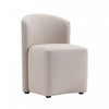 Chaise d’appoint contemporaine moderne Hearth, rembourree, coloris orge