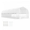 Outsunny Serre Tunnel 19,5' X 10' Avec Porte A Parois Laterales En Maille
