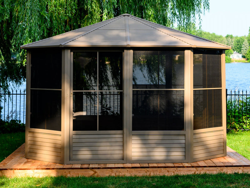 Gazebo Penguin Florence - Solarium 12x12 Toit d'acier