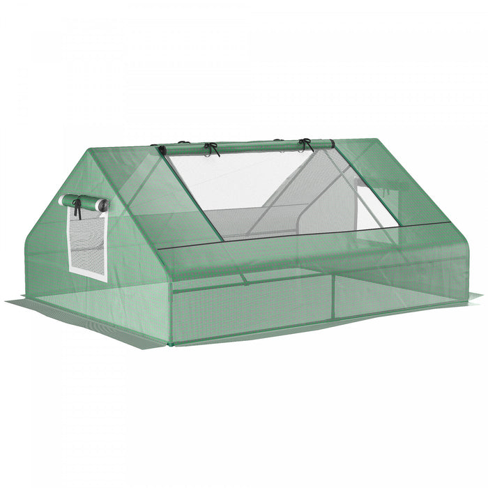 Outsunny 71\" X 55\" X 32\" Mini Serre Chaude Portable Pour Plantes