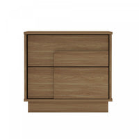  Table de nuit Horizon Moderne 56 cm en erable (2 tiroirs)