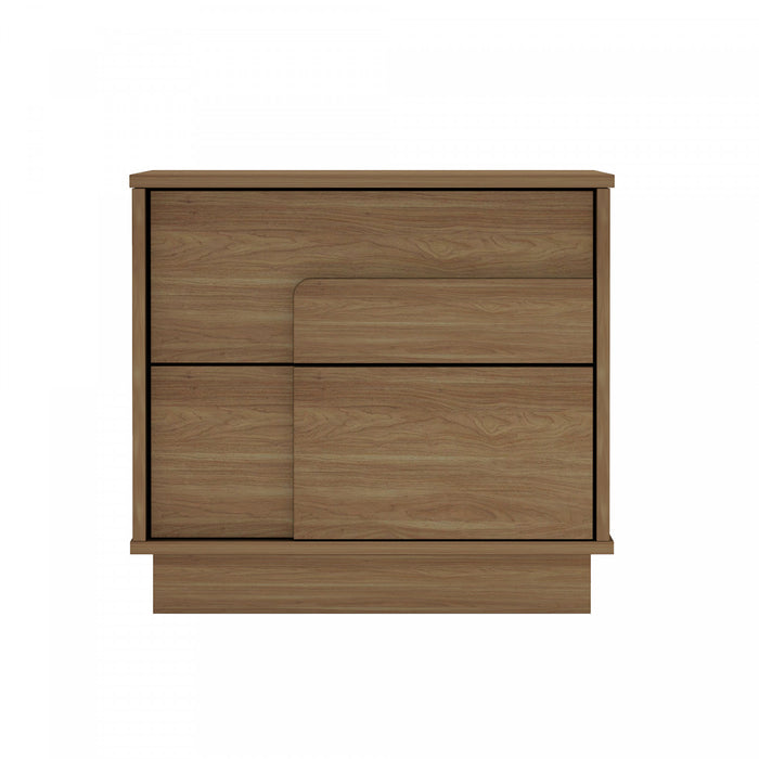 Table de nuit Horizon Moderne 56 cm en erable (2 tiroirs)