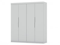  Armoire-penderie contemporaine moderne Mulberry 2 pieces en blanc