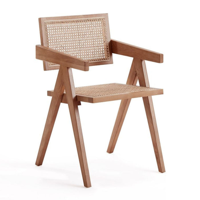 Chaise de salle à manger Hamlet de Manhattan Comfort - cannage naturel