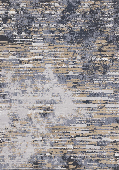Carpette Isabelle bleue à aspect vieilli - 5 pi 3 po x 7 pi 7 po