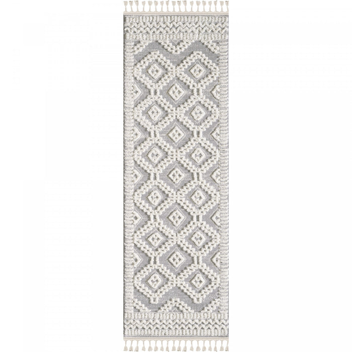 Carpette à poil long Quinto Moroccan Quatro - 2 pi 7 po x 8 pi 