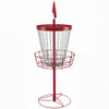 Soozier Panier de Pratique a 24 Chaines pour Disc Golf, Rouge et Argent
