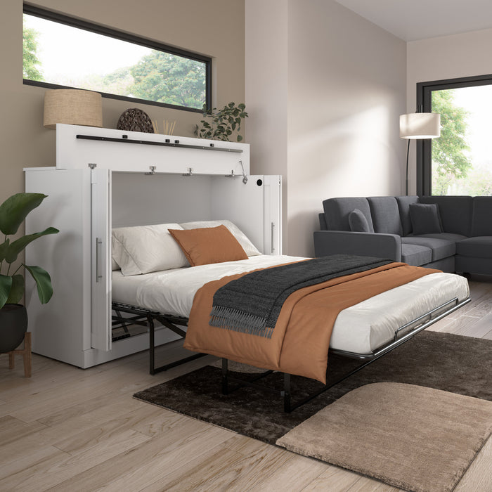 Armoire-grand lit Pur de Bestar de 75 po (L) avec matelas - blanche