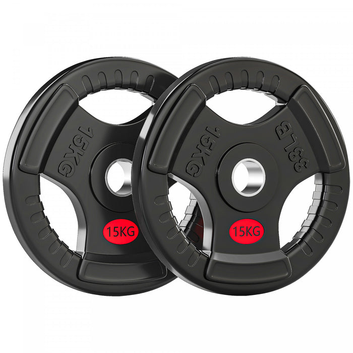 Soozier Lot de 2 disques de poids de 33 lb, ensemble de poids pour halteres