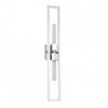 Grande applique murale Wisteria de Dainolite avec fini chromé poli et 2 ampoules