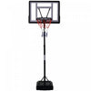 Soozier Panier de Basketball 5-7 pi Adjustable avec Roues
