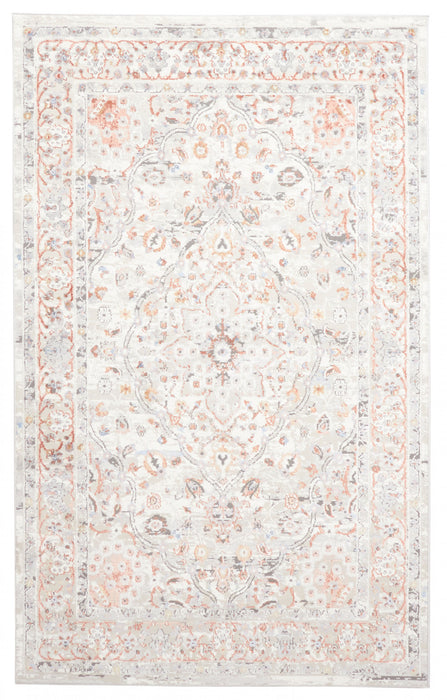 Tapis Traditionnel Seline 5'0\" x 8'0\" en Ivoire
