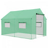 Outsunny Serre Tunnel Avec Couverture Pe Resistante Aux Uv