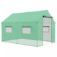 Outsunny Serre Tunnel Avec Couverture Pe Resistante Aux Uv