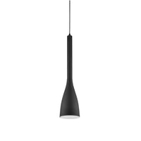 Petit luminaire suspendu Single de Dainolite avec fini noir mat