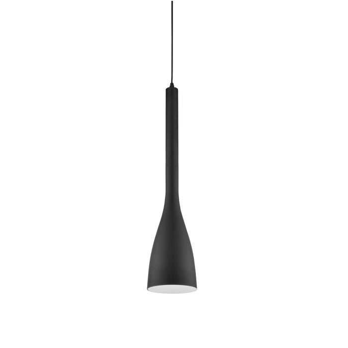 Petit luminaire suspendu Single de Dainolite avec fini noir mat