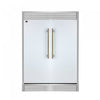 Maderno Refrigerateur/congelateur convertible de 60 po, blanc, grille decorative, 27,2 pi³ - FFFFD1722-60SG-WHT