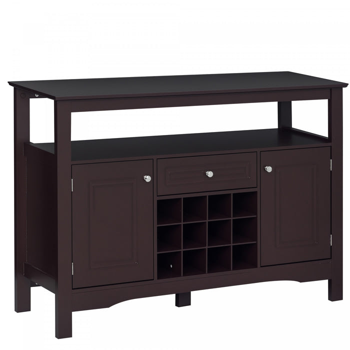 HOMCOM Buffet avec Tiroir et Rangement pour Bouteilles de Vin