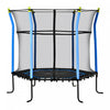 Soozier Mini Trampoline Pour Enfants De 63\" Pour Interieur/exterieur Avec Filet D'enceinte, Poteau Elastique Epais Rembourre, Cadeau Pour Enfant De 3 A 10 Ans, Bleu