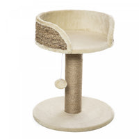Pawhut Petit Arbre A Chat Avec Griffoir, Perchoir, Boule De Jouet, Tour De Chat Pour Chats D'interie