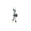 Applique murale Nebraska de Dainolite avec fini espresso et 4 ampoules