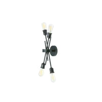 Applique murale Nebraska de Dainolite avec fini espresso et 4 ampoules