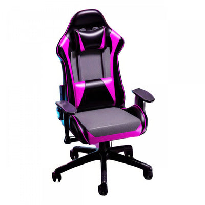 TygerClaw High Back Gaming Chair for Maximum Comfort in Pink Office Chair|TygerClaw Fauteuil de Gaming a Dossier Haut pour un Confort Maximum (Rose)