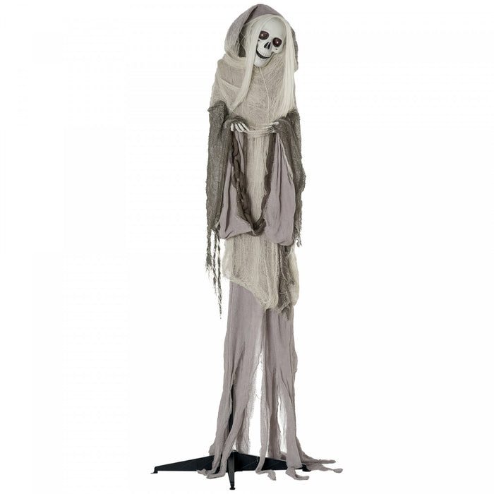 Outsunny Sorciere Squelette Animee 6pi, Decorations D'halloween