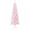 Homcom Arbre De Noel Artificiel Fin Floque De Neige Artificielle 5pi
