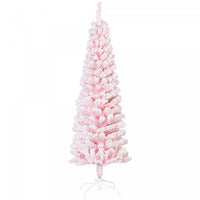 Homcom Arbre De Noel Artificiel Fin Floque De Neige Artificielle 5pi