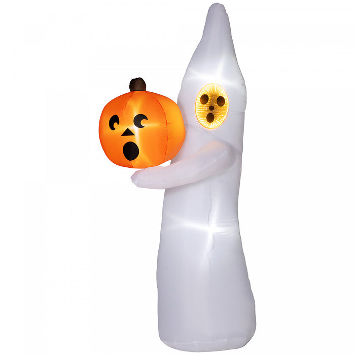 Outsunny Fantome D'halloween Gonflable De 8 Pi, Affichage De Cour Led