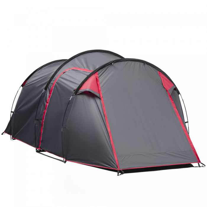 Outsunny Tente Dome De Camping Avec Portes A Fermeture Eclair Sac