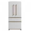 Refrigerateur Luigi de 33 po a portes francaises, blanc, 18 pi³ - FFFFD1791-33WHT