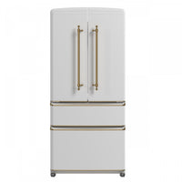 Refrigerateur Luigi de 33 po a portes francaises, blanc, 18 pi³ - FFFFD1791-33WHT