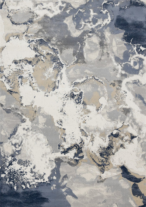 Carpette London à motif abstrait pour l'intérieur - 5 pi 3 po x 7 pi 7 po