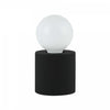 Lampe de table Tonya de Dainolite avec fini noir mat et 1 ampoule