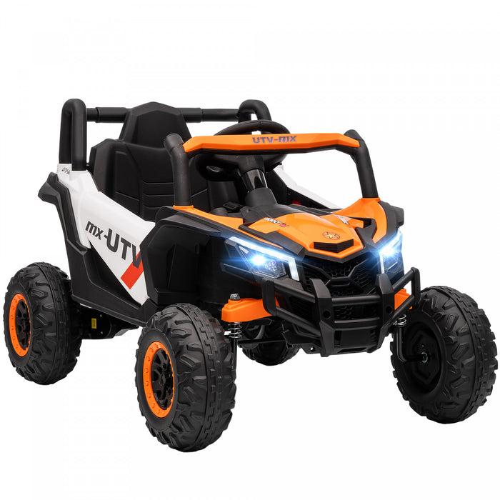 Qaba Voiture Electrique Pour Enfants 12v Pour Les 3-5 Ans, Orange