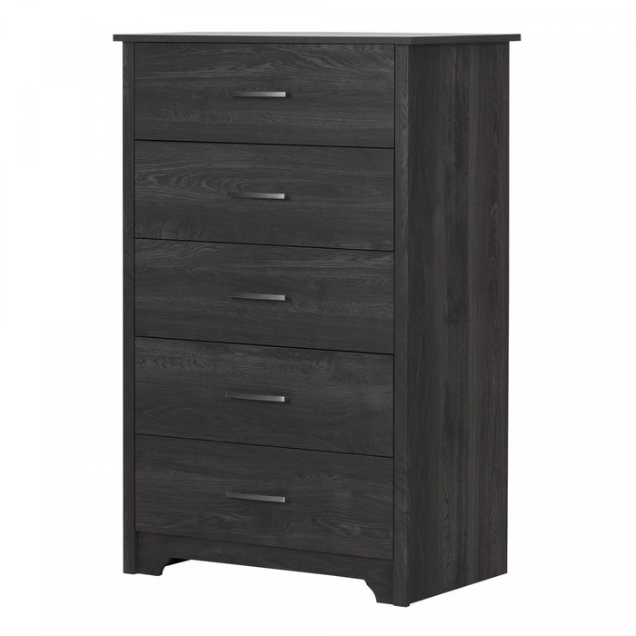 Fusion Commode 5 Tiroirs - Chene Gris