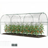Outsunny Serre tunnel pour tomates avec 4 arceaux, Transparent