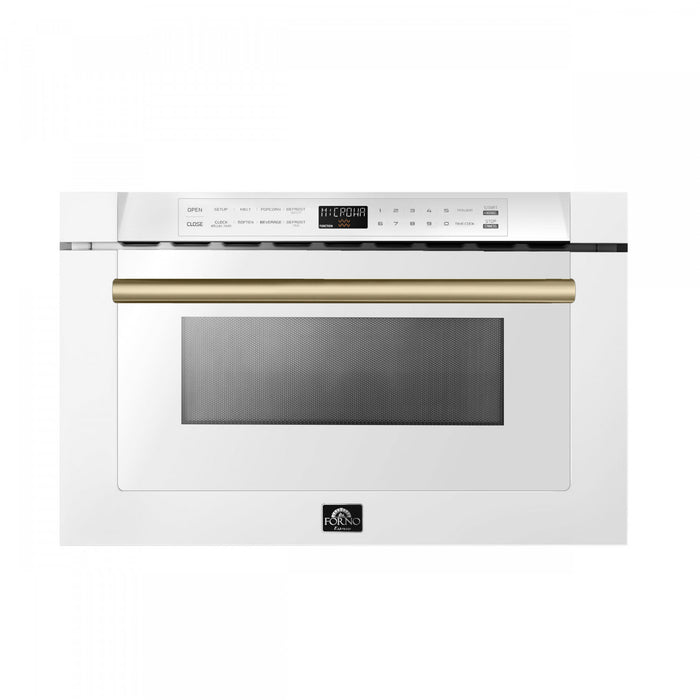 Tiroir-four a micro-ondes Espresso Capoliveri 24 po en blanc, 1,2 pi³ - FMWDR3000-24WHT