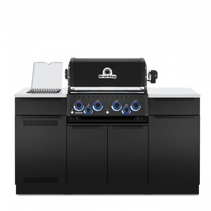 Broil King Baron 490i Shadow 4-bruleurs 40 000 BTU Barbecue a gaz propane encastre - 875844