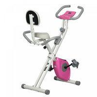 Soozier Velo D'exercice Pliable W/8 Resistance De Niveau, Rose