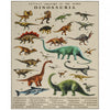 Grand tapis de jeu Qaba, 200 x 150 cm, tapis educatif en polyester antiderapant pour bebe, tapis de ramper pour chambre et salon avec motif dinosaure, kaki