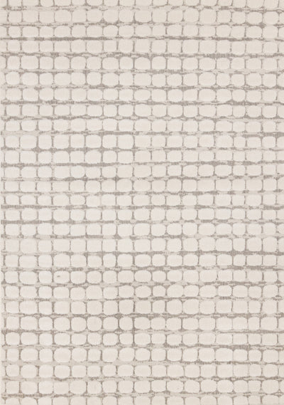 Oslo White Great Pebble Patterned Rug, 6'7" x 9'6" Indoor Area Rug | Tapis Oslo White a grands galets, 6'7" x 9'6"